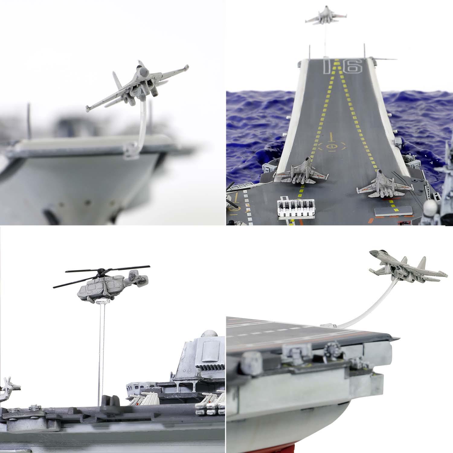 全球首创的舰载机起飞以及降落的动态展示支架